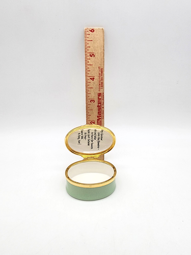 HALCYON DAYS MARKED EVIE ENGLISH ENAMEL HINGED AMY RAINBOW VINTAGE TRINKET BOX ! - 第 12/12 張圖片