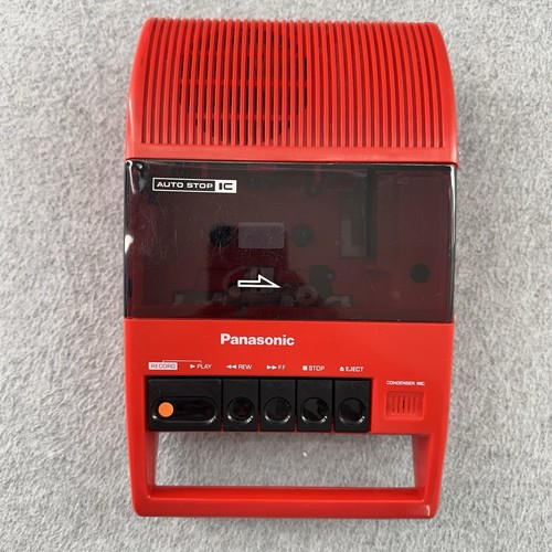 Panasonic RQ-44A Portable Cassette Tape Player Recorder RED For Parts Or Repair