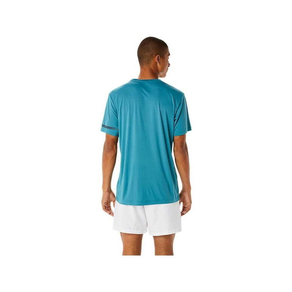 Camiseta de Manga Corta Hombre Asics Court Azul - Imagen 4 de 4