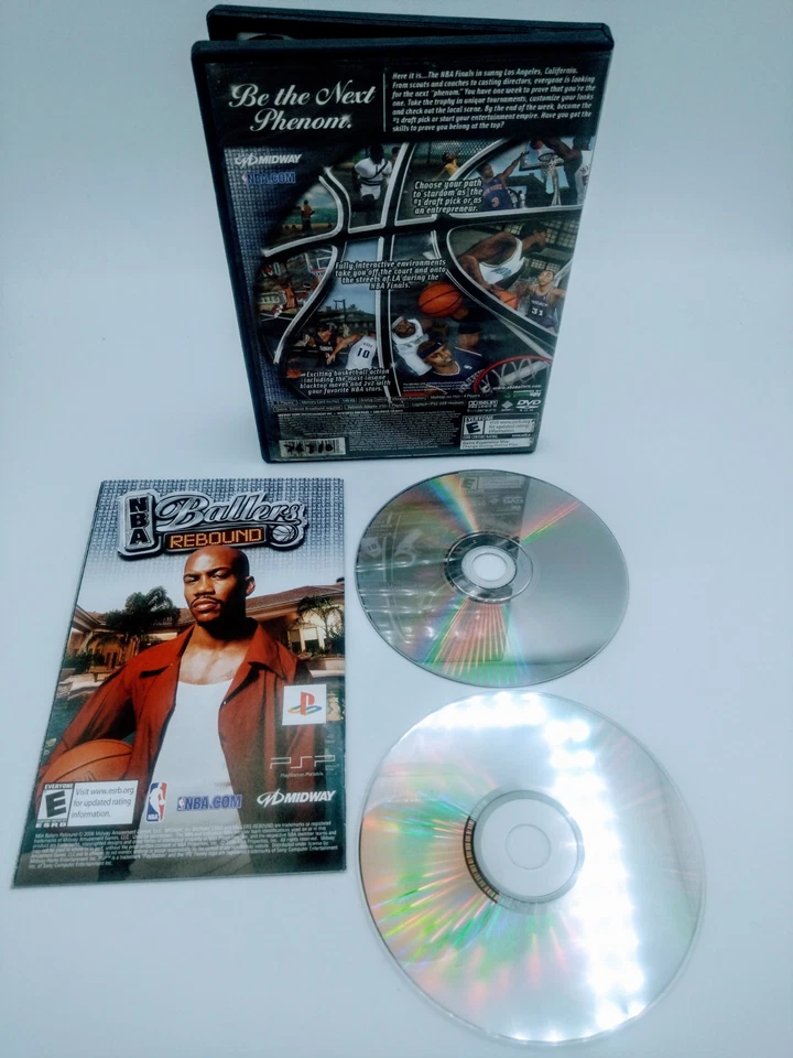 NBA Ballers: Phenom - Sony PlayStation 2 (PS2) CIB w/ Soundtrack Working/Tested - Image 2 of 2