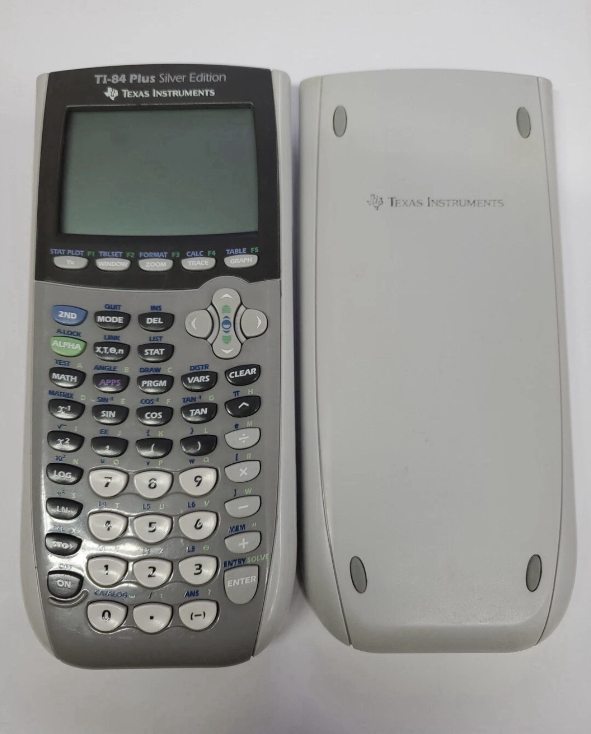 TI-84 Plus Graphing Calculator with Cover and Batteries, Texas Instruments READ!