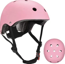 Multi Sport Kids Helmet Light Pink Skateboard, Bike, Ski Size XS - A2000