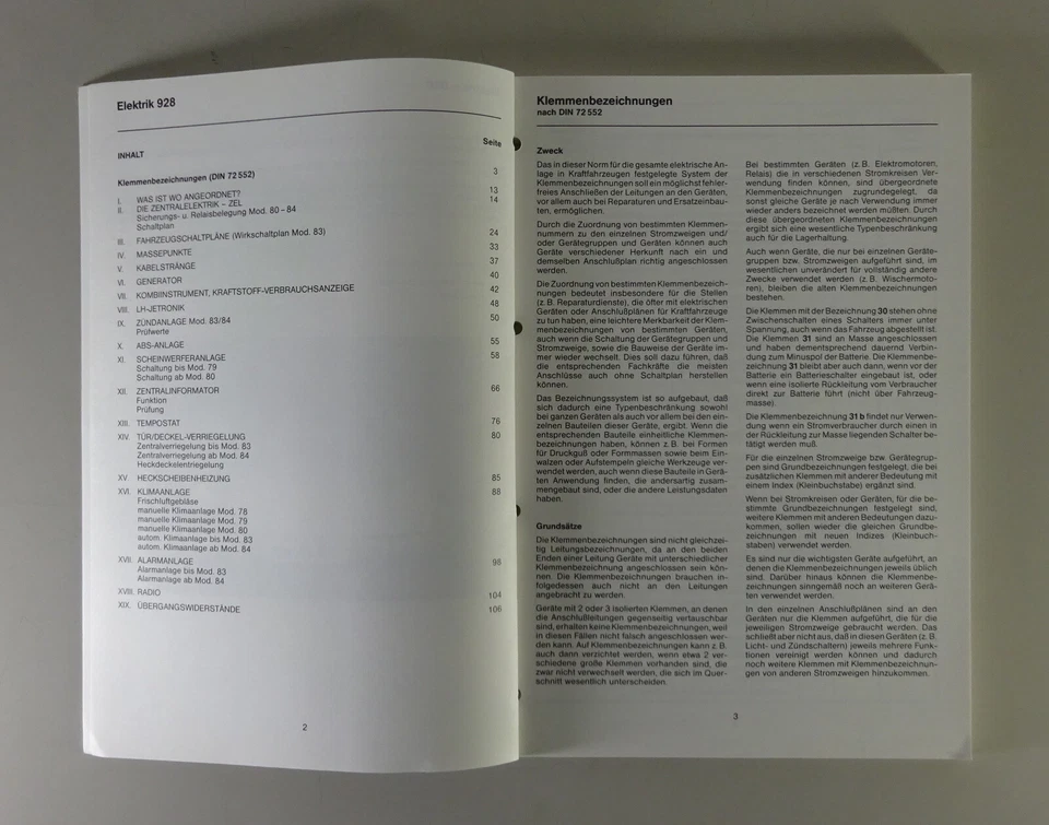 Manual de Taller/Eléctrico Montaje Función Diagramas Cableado Porsche 928 Stand - Imagen 2 de 4