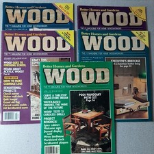 Wood Magazine Lot of 5 1991-2 Better Homes Gardens Plans Furniture Ideas Toys