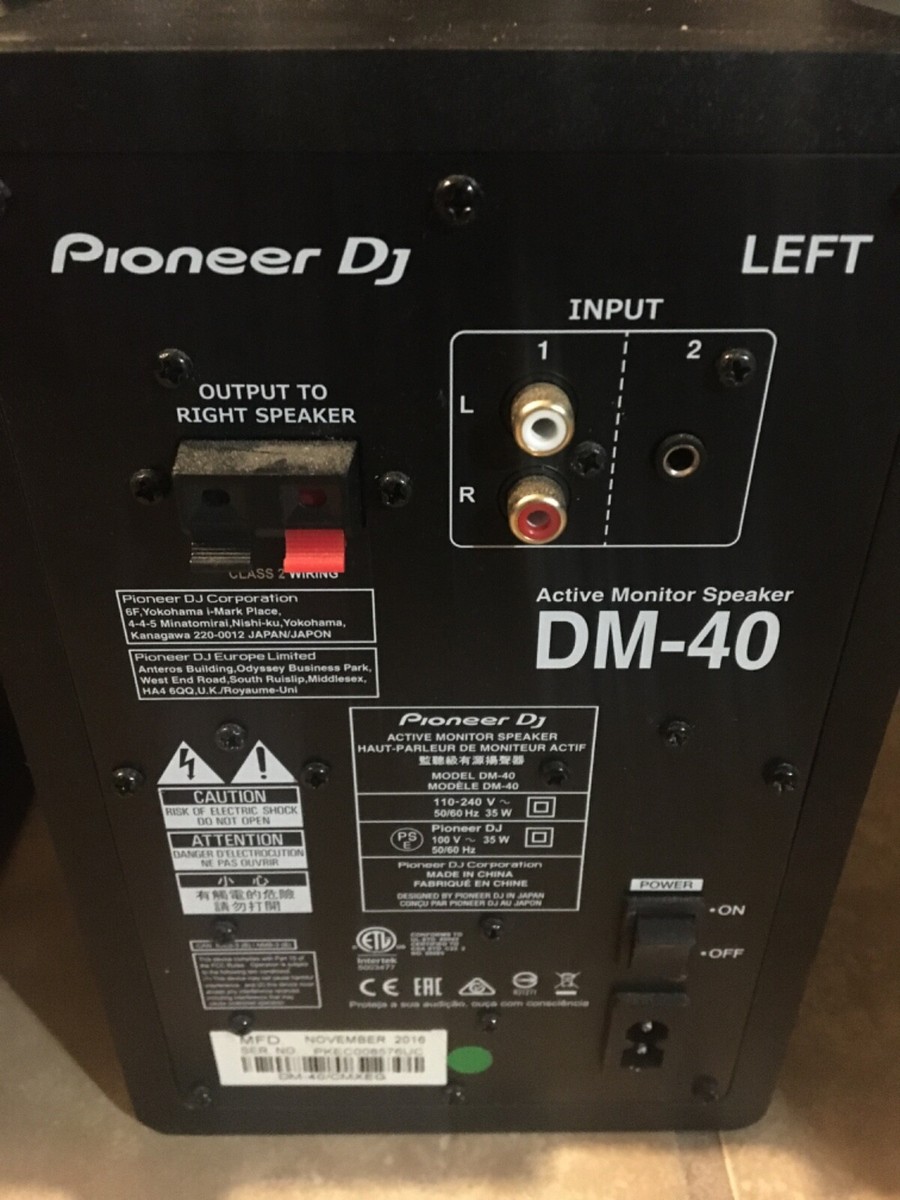Pioneer DJ DM-40 Active Desktop Monitor Speakers | eBay