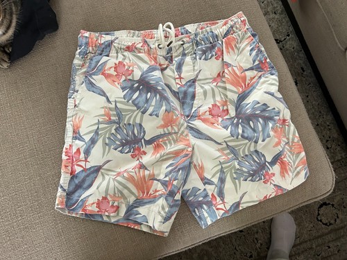 American Eagle Blumenmuster Shorts, Erwachsene Herren XS, 6" Schrittlänge Allover-Druck