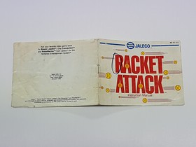 Racket Attack Authentic Original NES Nintendo Manual Only *