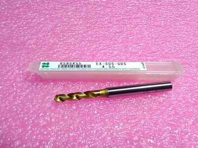 OSG Screw Machine Drill Bit 4.55mm 120° HSS TiN 8595455 EX-SUS-GDS