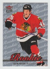 COLIN FRASER Blackhawks 2007-08 Fleer Ultra ICE Rookie Card #206 SP RC #081/100