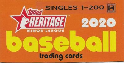 2020 Topps Heritage MINOR LEAGUE -  1-200 - PICK YOUR PLAYER