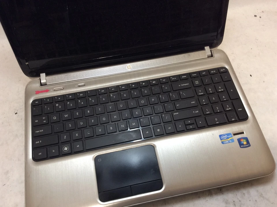 HP Pavilion dv6-6136nr Laptop 15" Intel Core i3 2nd Gen DAMAGED SCREEN -PP - Image 3 of 4