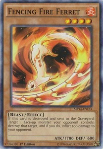 Fencing Fire Ferret - MP14-EN123 - Common - 1st Edition x3 - Near Mint