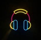 32"x30.8" Earphone Flex Led Neon Sign Light Party Gift Shop Display Wall Décor