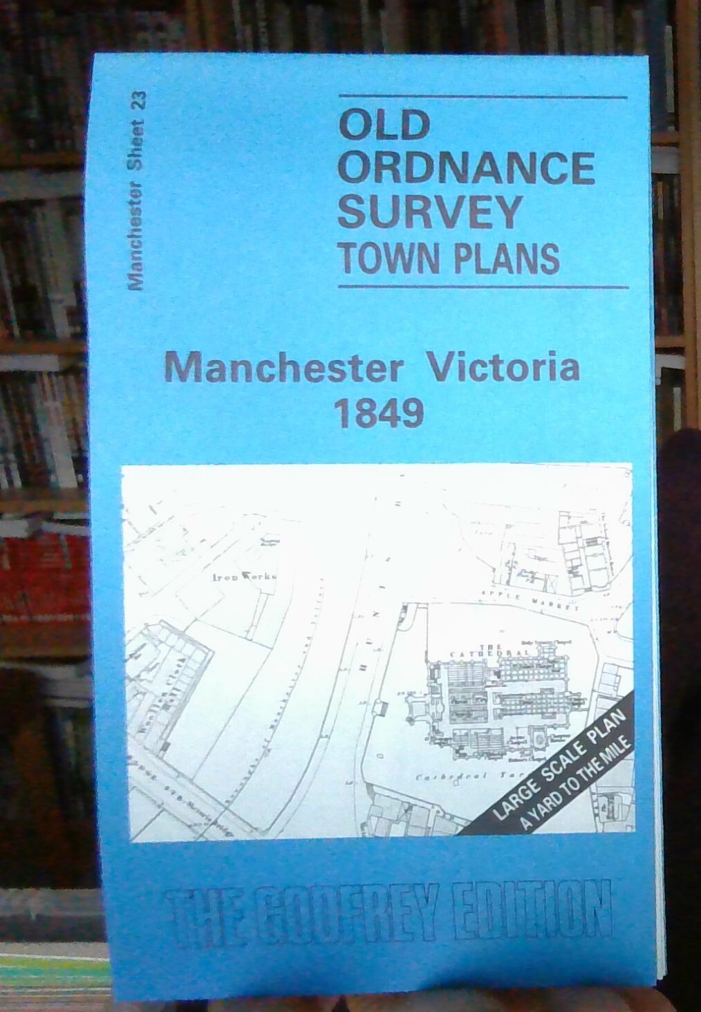 MAP OF Manchester Victoria 1849: Manchester Sheet 23 by Peter Northcott Dale NEW