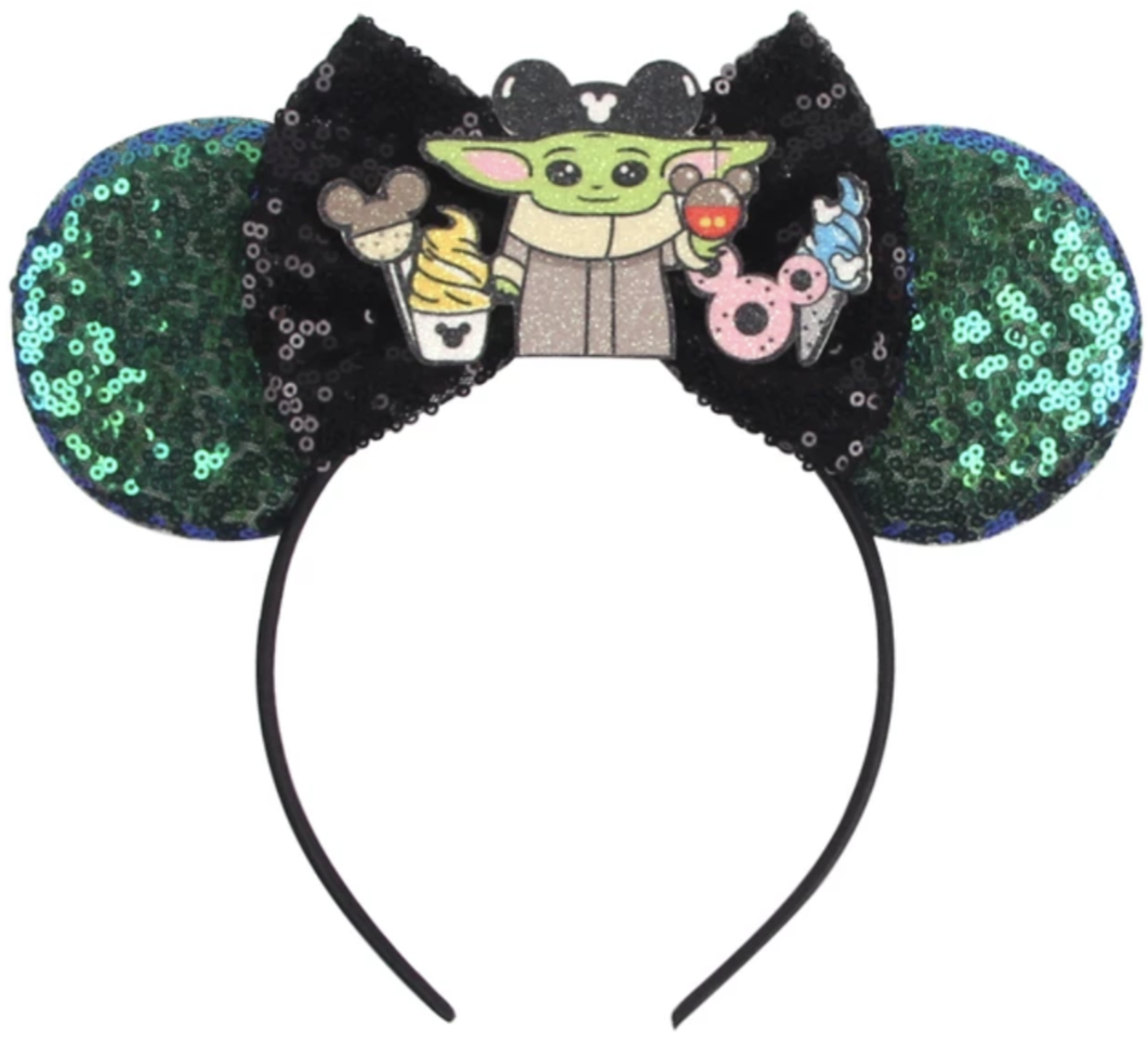 Baby Yoda Star Wars Minnie Mouse Ears HANDMADE, Baby Yoda  display picture 1