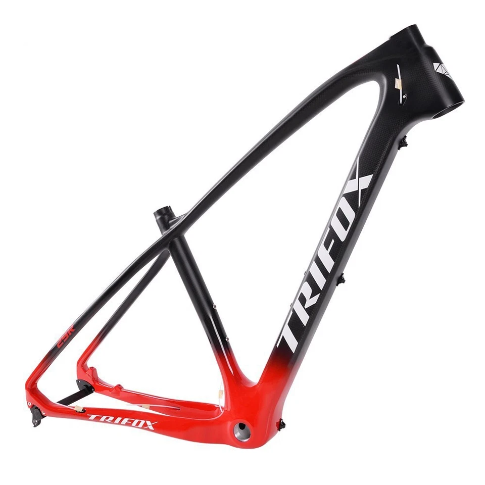 Full Carbon Fiber Mountain Hardtail Bike Frame 29er Glossy MTB Bicycle Frameset - Image 4 of 4