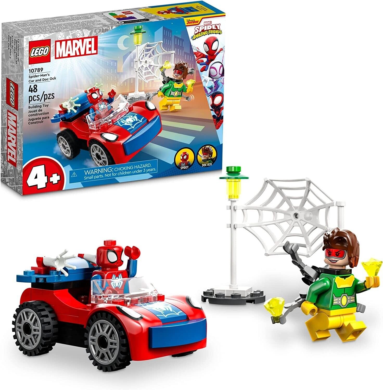 LEGO Marvel Spider-Man's Car and Doc Ock Set 10789, Spidey and His Amazing