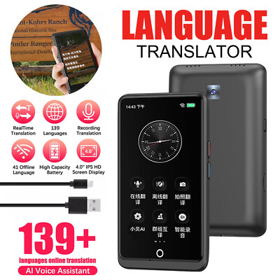 AI Real-time Smart Instant Language Translator Device Voice 139+ Languages