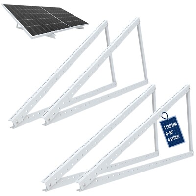 4x PV Halterung 118cm Solarpanel Solarmodul Aufständerung Photovoltaik Flachdach