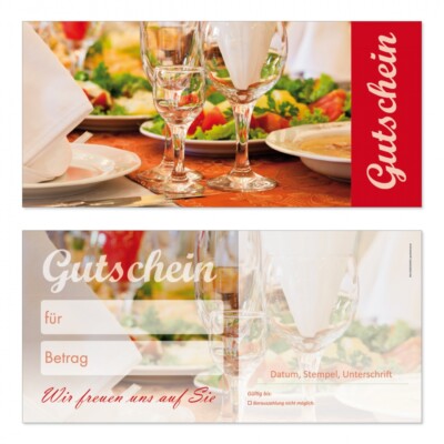 Produktbild von 100 Premium-Geschenkgutscheine – DIN Lang Für Eisdielen & Eisverkäufer, 4WAY Verlag