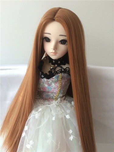 Pelucas de muñecas Yutotue peluca recta pelo para 1/3 1/6 1/8 BJD accesorios de muñeca hágalo usted mismo - Imagen 16 de 36