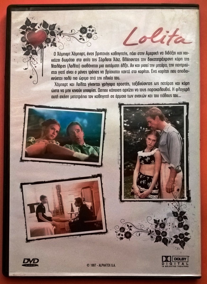 Lolita DVD Region 2 Jeremy Irons Dominique Swain Melanie