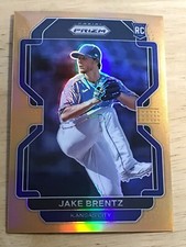 2022 Panini Prizm Jake Brentz #258 Tier III Prizms Neon Orange /100 Rookie RC