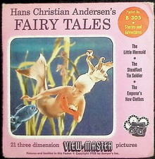Hans Christian Anderson Fairy Tales 3d View-Master 3 Reel Packet 1958
