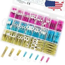 240PCS Heat Shrink Wire Connectors Electrical Crimp Marine Terminals Automotive