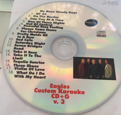 CUSTOM KARAOKE EAGLES 18 GREAT SONGS NEW cdg CD+G  HARD-TO-FIND TEQUILA V.3