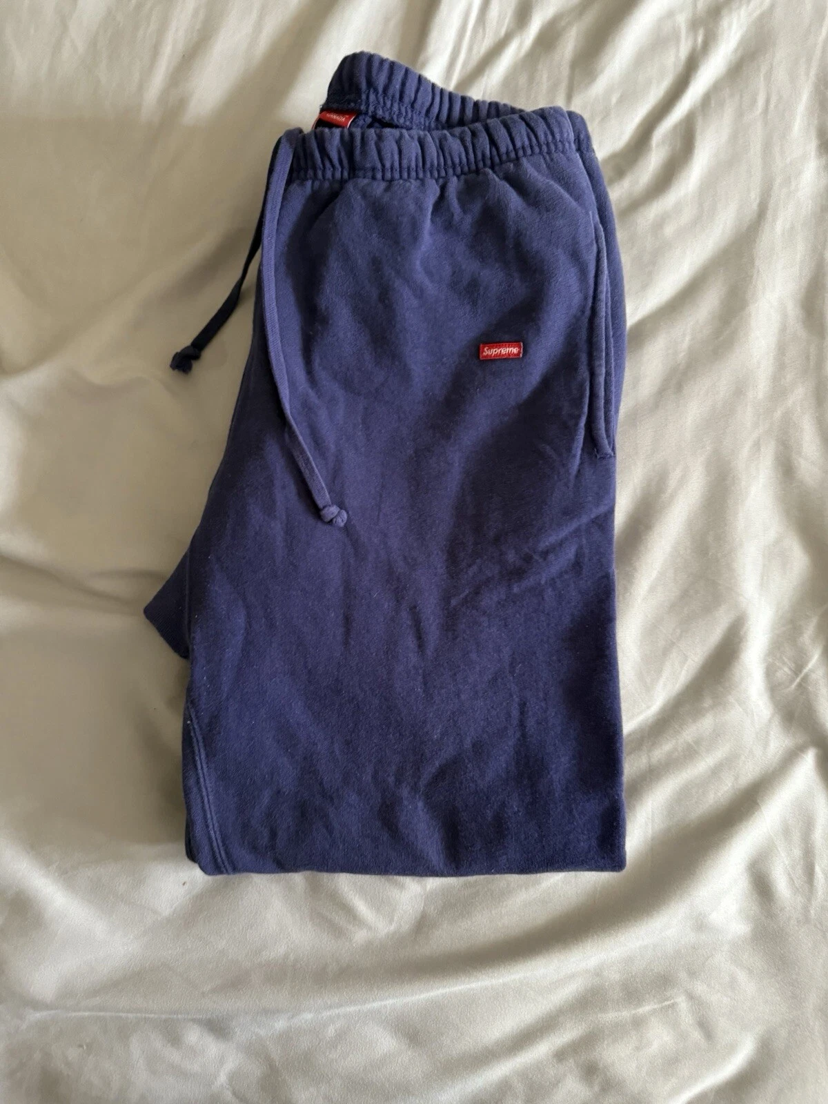 Pantalon de survêtement Supreme SS23 petite boîte cordon foncé royal taille S