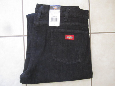 Dickies アメリカ製 ブラック 38×32 made in usa Dickies Industrial Black Cotton C993RBK Denim Jeans 38 X 30