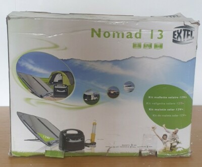 Extel Nomad 13 Solarpanel Set für Camping Wohnwagen 12V 24V Batterie Bank/Ladegerät