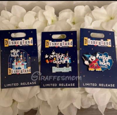 Disneyland The Magic is Back Pins (3)