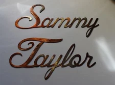 Personalized Custom Word in Cursive Style - 12 Letter Maximum - Copper
