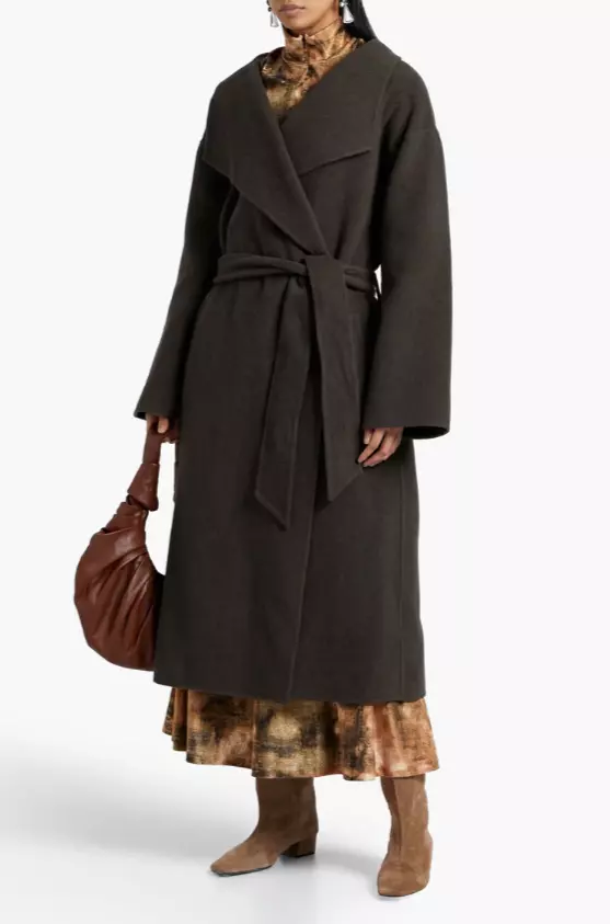 Felt wrap coat cheap