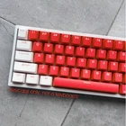 Red PBT Keycaps Set Double Shot OEM Profile For 61/87/104 Mechanical Keyboards