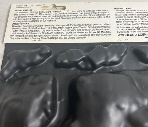 Woodland Scenic N 1/160 Scale # C 1243 Rock Mold for Base Rock - Picture 11 of 11