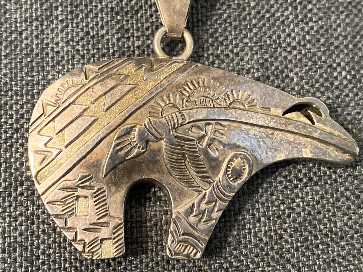 Navajo bear deals pendant