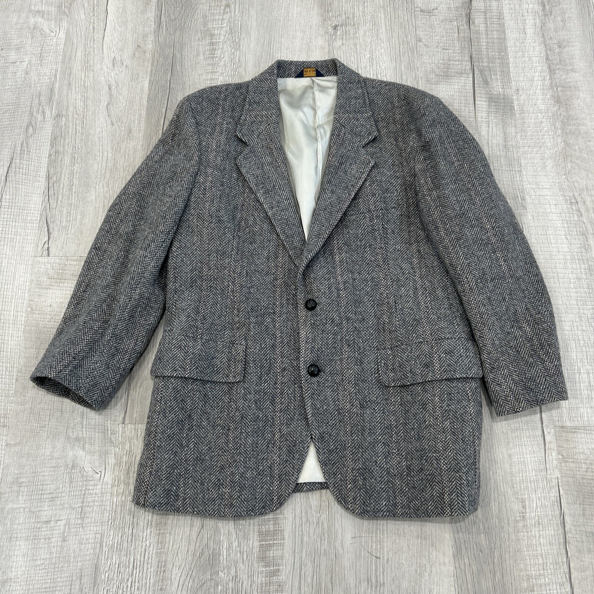 Pendleton Woolen Mills Men Gray TWEED Sport Coat Jacket Wool Blazer 42 Reg