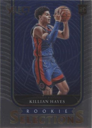 2020-21 Panini Select #181 Killian Hayes Green White Purple Prizm