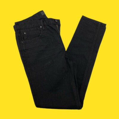 ALEXANDER WANG Damen Denim X 002 Relaxed Jeans, Baumwolle, Schwarz, 29W x 30L