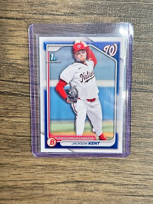 2024 Bowman Draft JACKSON KENT 1ST BOWMAN #BD-174 Nationals RC