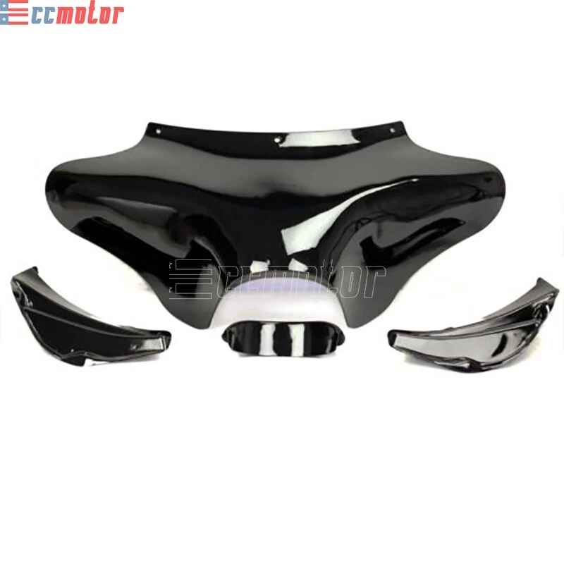 Carenado de ala de murciélago apto para Yamaha V Star 650 1100 Classic Honda VTX C R S 1800 1300 Foto 3 de 4