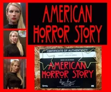 AMERICAN HORROR STORY: Emma Roberts/Madison Earrings Studio COA