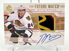2014-15 Phillip Danault UD Sp Authentic Future Watch Patch Auto 88/100 Hawks