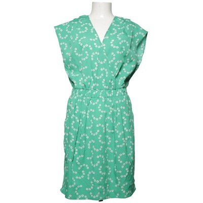 Ichi, Kleid, Größe: L, Grün/Weiß, Recyceltes Polyester, Blumen, Damen #iun