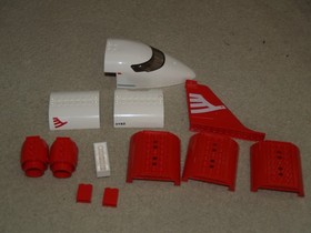 Lego City Airport 3182 - replacement airplane pieces with stickers