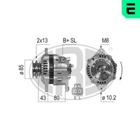 Era Lichtmaschine Generator Lima 210794A FüR Pick Up Nissan D22 14V D21 4WD