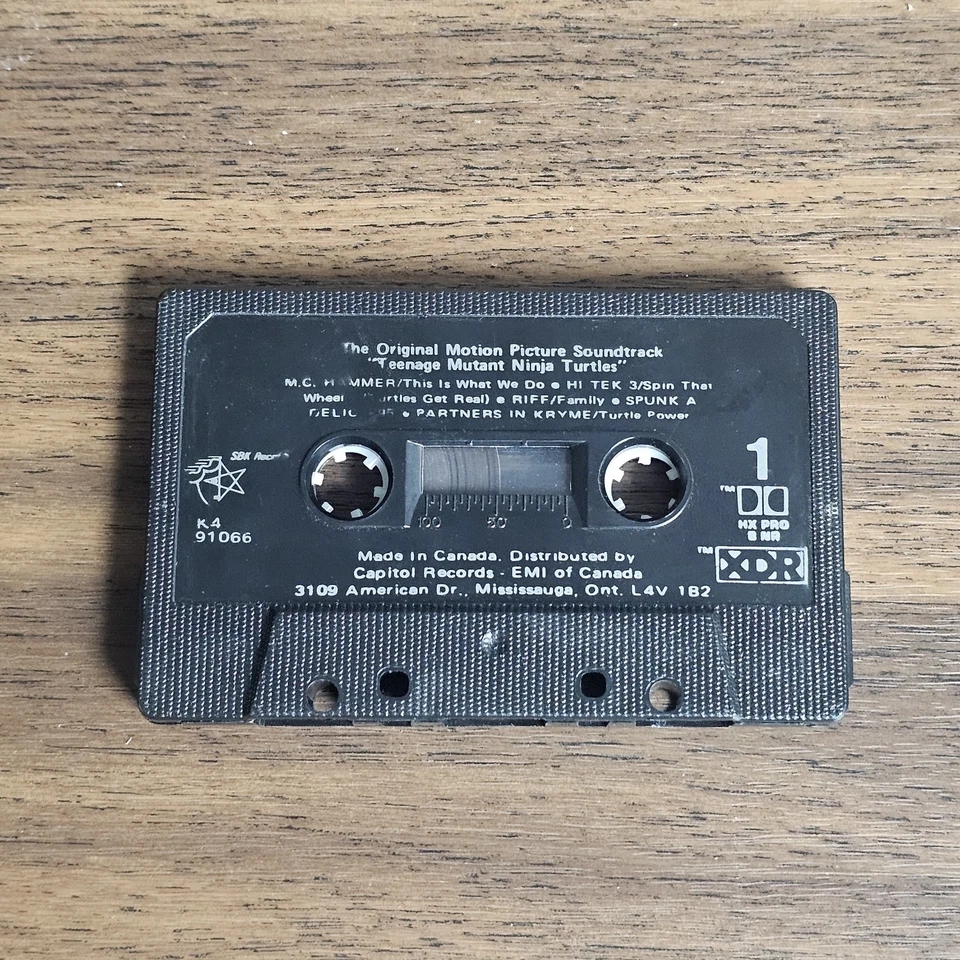VTG TMNT Teenage Mutant Ninja Turtles Original Soundtrack - Cassette Tape 1990 - Image 3 of 4
